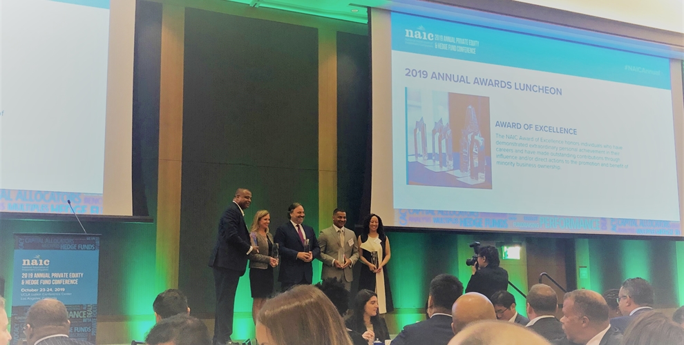 The National Association of Investment Companies (NAIC) Awards STRAIT the 2019 Chairman’s Award for Leadership